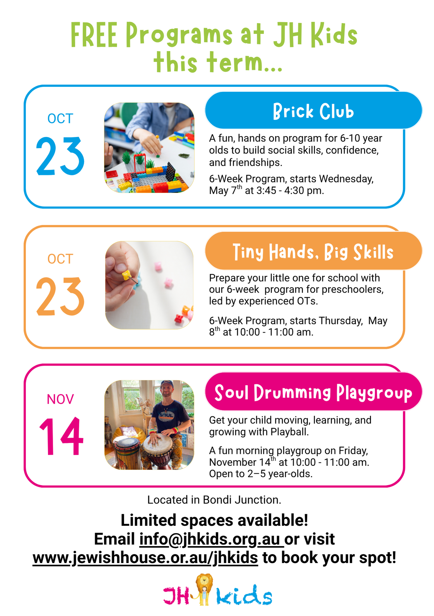 JH kids flyer